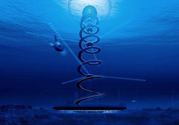 Ocean Spiral (Shimzu Corporation) : une ville sous-marine dans une vaste sphère de 500 m de diamètre